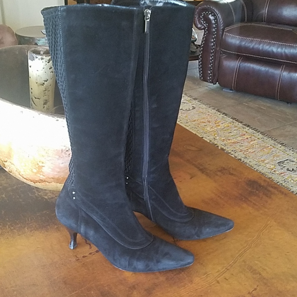 Black Aquatalia Suede Boots